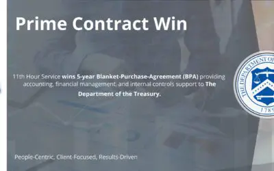 Congratulations-11th Hour Service Awarded Prime Contract Win – Department of the Treasury, Office of the Comptroller of the Currency