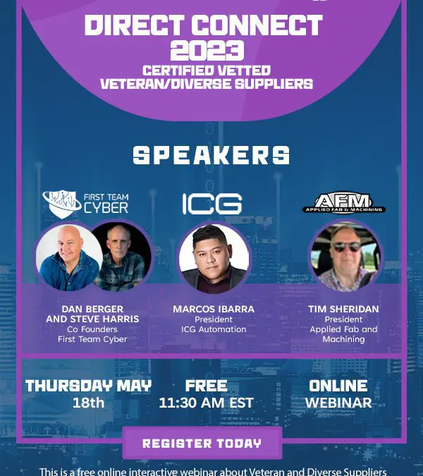 Direct Connect 2023-Meet Qualified, Diverse, Certified, Suppliers