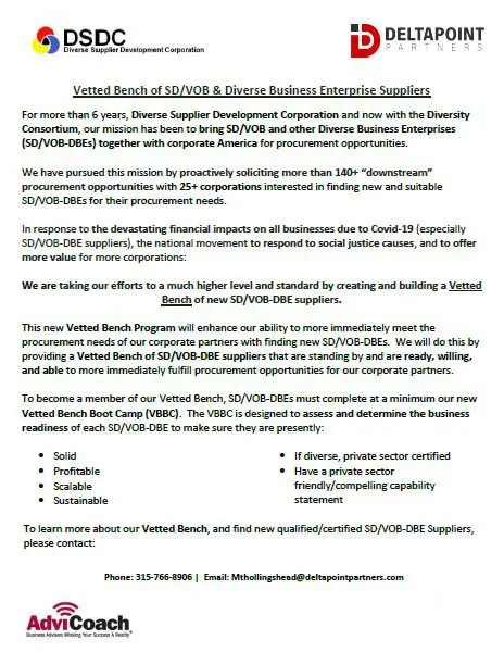 Vetted Bench Program